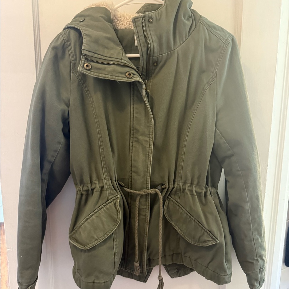 Sebby Forest Green Quilted Jacket